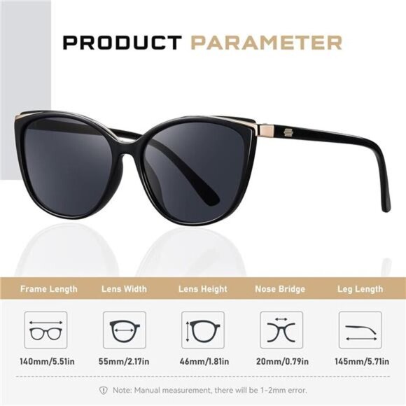 Trendy Cat Eye Fashion Cateye UV400 Protection Glasses CL22017 main image 5